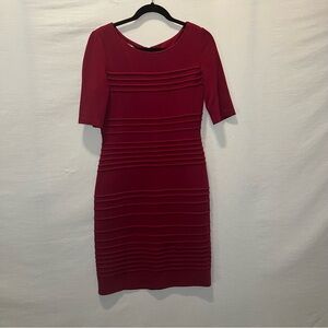 Maggy London Burgundy Midi Dress